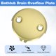 thumbnail image 3 of Placa de Desbordamiento de Drenaje de Bañera, Cubierta de Drenaje de Bañera de Doble Agujero Universal con Tornillo para la Mayoría de los Drenajes de Bañera Estándar del Hogar, Oro, 3 of 6