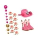 thumbnail image 3 of Adornos Para Tartas De Vaquero, Decoración Pequeña Para Fiestas De Mujeres, Adornos Para Cupcakes En 3D, Color Rosa, 3 of 3