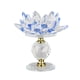 thumbnail image 4 of Candelabro De Candelabro De Candelita De Loto De Vidrio Para Decoración De Fiesta En Casa Azul, 4 of 5