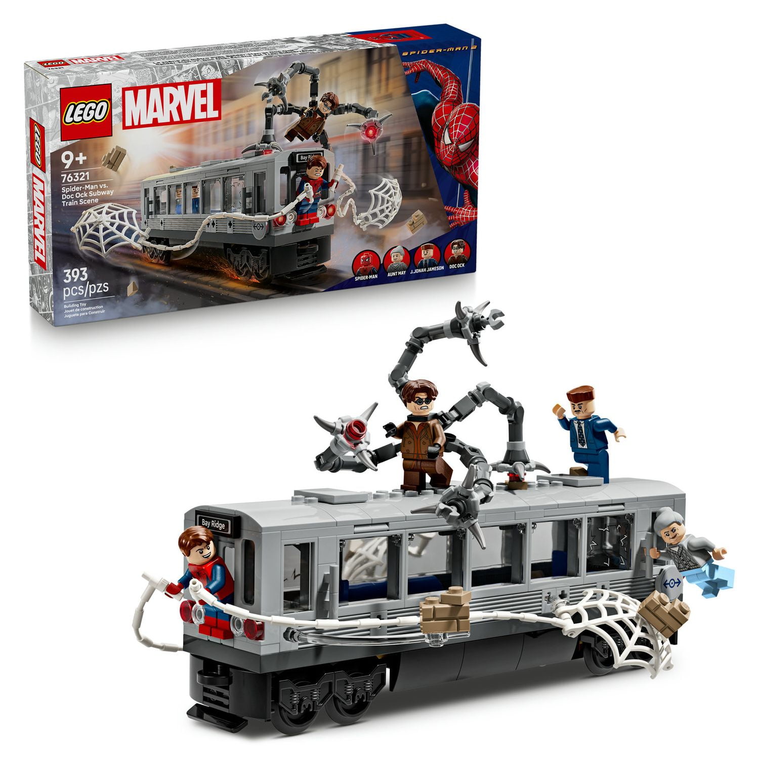 Set Lego Super Heroes Spider-man Vs. Doc Ock: Escena Del Tren Subterráneo