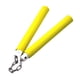 thumbnail image 4 of Palo De Práctica De Nunchakus Para Profesionales De Artes Marciales, Niños Y Adultos, Color Amarillo, 4 of 5