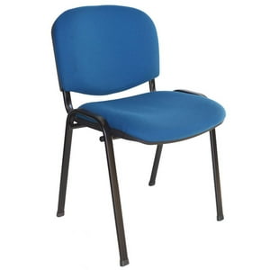 Habita2 Chile - Silla Meeting De Auditorio Acolchada Tapiz Lino Sala De Espera - Azul