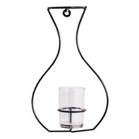 Bothyi - Florero Maceta Línea De Hierro Adorno Planta De Metal Sostener Decoración Para El Hogar 26X16X7Cm