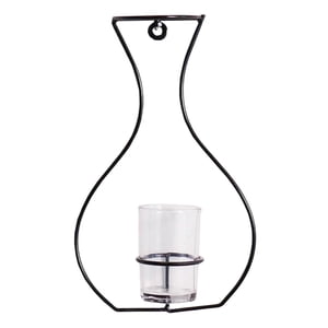 Bothyi - Florero Maceta Línea De Hierro Adorno Planta De Metal Sostener Decoración Para El Hogar 26X16X7Cm