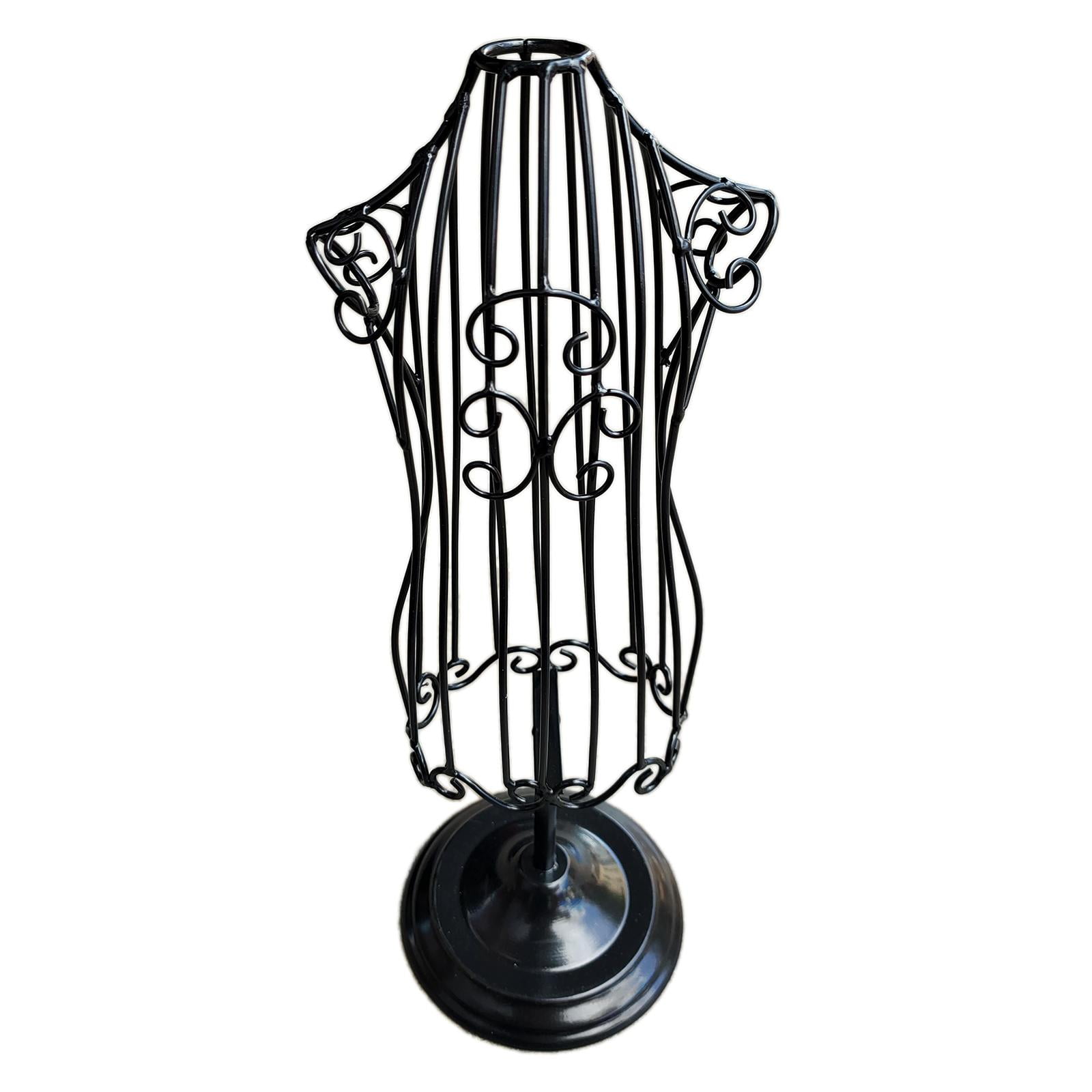 Ioensy - Soporte De Exhibición De Ropa De Perro De Metal Perchas De Soporte Vestido De Mascota Modelo Tienda Negro