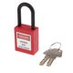 thumbnail image 5 of Seguridad Bloqueo de seguridad Candado con llave diferente pvc acero inoxidable rojo, 5 of 5