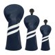 thumbnail image 5 of 3x Golf Wood Head Cover Headcover Con Protector De Etiqueta De Número Intercambiable Azul Oscuro, 5 of 5