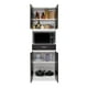 thumbnail image 3 of Mueble Microondas 4 Puertas 1 Cajon Fm-014b Negro Y Blanco, 3 of 8