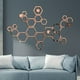thumbnail image 1 of 6pcs Mirror Wall Stickers, Hexagon Mirror Wall Decal, Decorative Hexagonal Acrylic Wall Sheet, Art DIY Decor, Home Living Room Bedroom Sofa TV Background Wall Decoration, 1 of 3