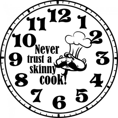 Rienda Libre Graphics - Decomural Never Trust A Skinny Chef Kitchen Ws-15994