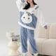 thumbnail image 3 of Pijama Conjunto Mujer Suave Forro Polar Ropa Dormir Invierno, 3 of 3