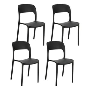Klik Muebles - Pack De 4 Sillas Kentucky - Negras