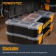 thumbnail image 4 of Organizador de piezas pequeñas y caja de herramientas POWERTEC 72117 con 10 compartimentos, 4 of 7