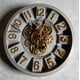 thumbnail image 3 of Reloj Mural Vintage Con Engranajes Agujas 3d Números Dorados, 3 of 7