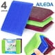 thumbnail image 1 of Esponja lavavajillas doble cara Aileda 4 unidades, paquete multiuso para platos, vasos, ollas y cocina, 1 of 7