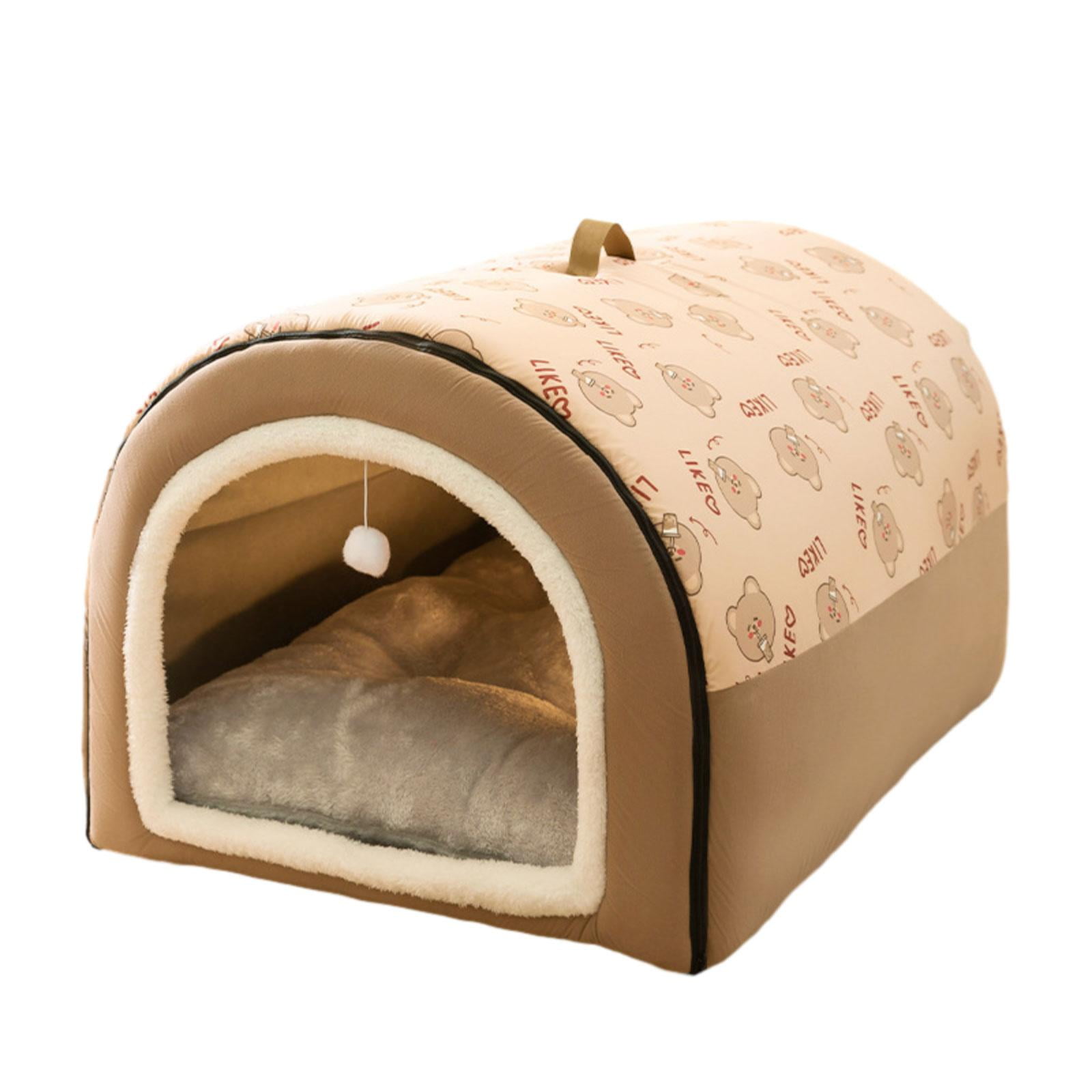 Magideal - Casa Portátil Para Perros, Tienda Para Perros, Refugio Para Mascotas Acogedor Con Cojín, Cama Plegable Suave Para Perrera Para Perros Pequeños Y Media M