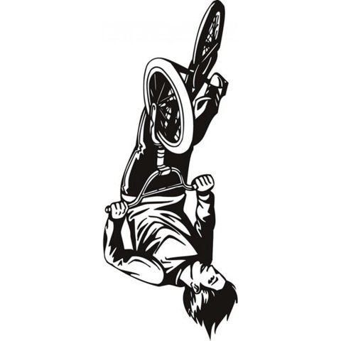 Rienda Libre Graphics - Decomural Stunt Bike Bmx Cycling Sports Ws-17761