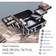 thumbnail image 2 of Estuche de maquillaje MAKEUP Train Case FRENESSA con 6 bandejas, color negro, 2 of 7