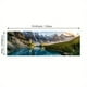 thumbnail image 1 of 1pc Canvas Painting, Lake Forest Mountain Scenery Painting, Wall Art Decor, For Living Room, Bedroom, No Frame, 19.68*59.05inch, 1 of 5