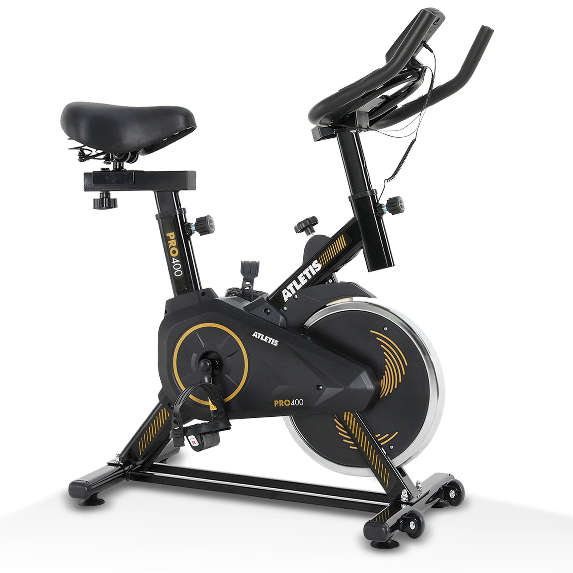 Bicicleta Spinning Atletis Pro 400 Amarillo 6 Kg