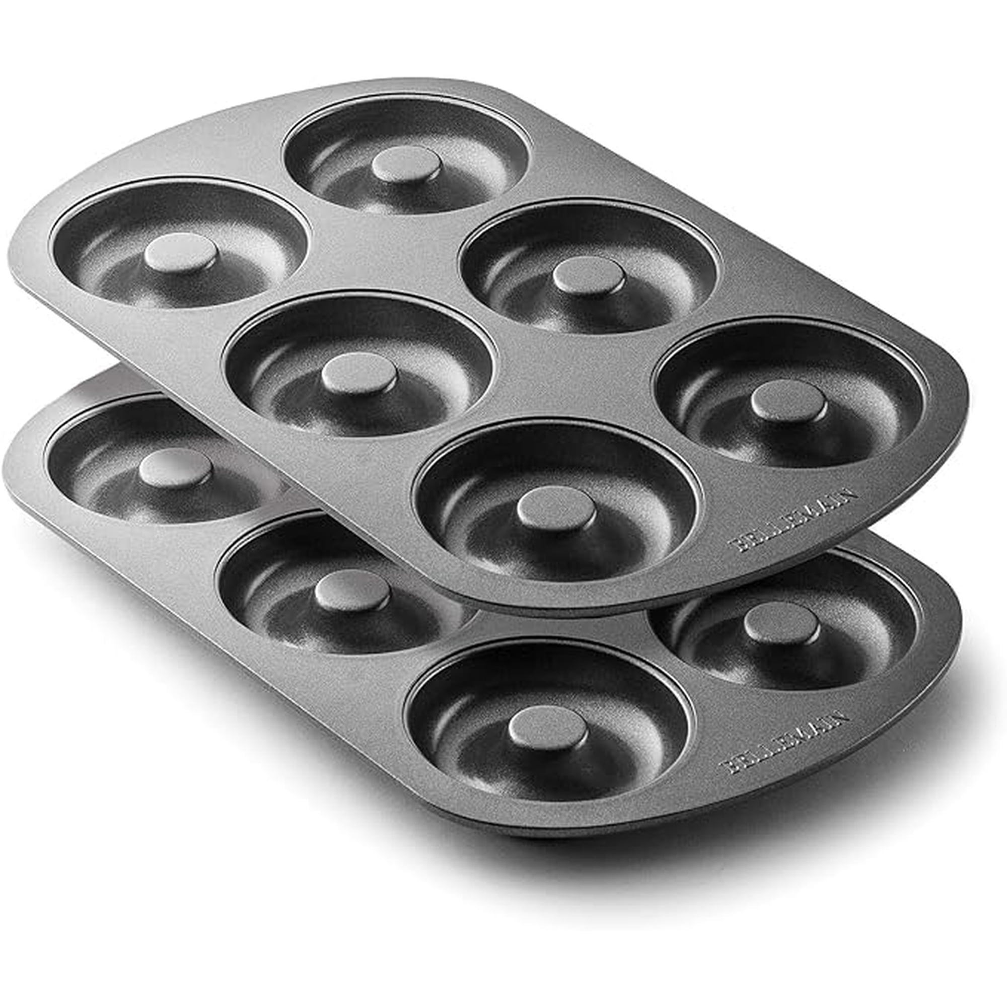 Sartén Para Rosquillas Bellemain Premiere, Acero Antiadherente, 6 Moldes, 32 X 22 Cm