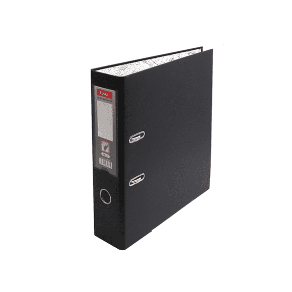 Archivador A4 negro 3 Plg alta calidad PVC W9500 FOSKA