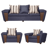 Ruzam Mobel - Juego De Living 3-1-1 Creta Marengo Lino