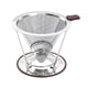 thumbnail image 1 of Verter Sobre El Goteador De Café Del Filtro Del Cono Del Filtro Del Café Del Acero Inoxidable Sin Papel Reutilizable Único De La Taza Con El Soporte De La Taza Antideslizante, 1 of 3