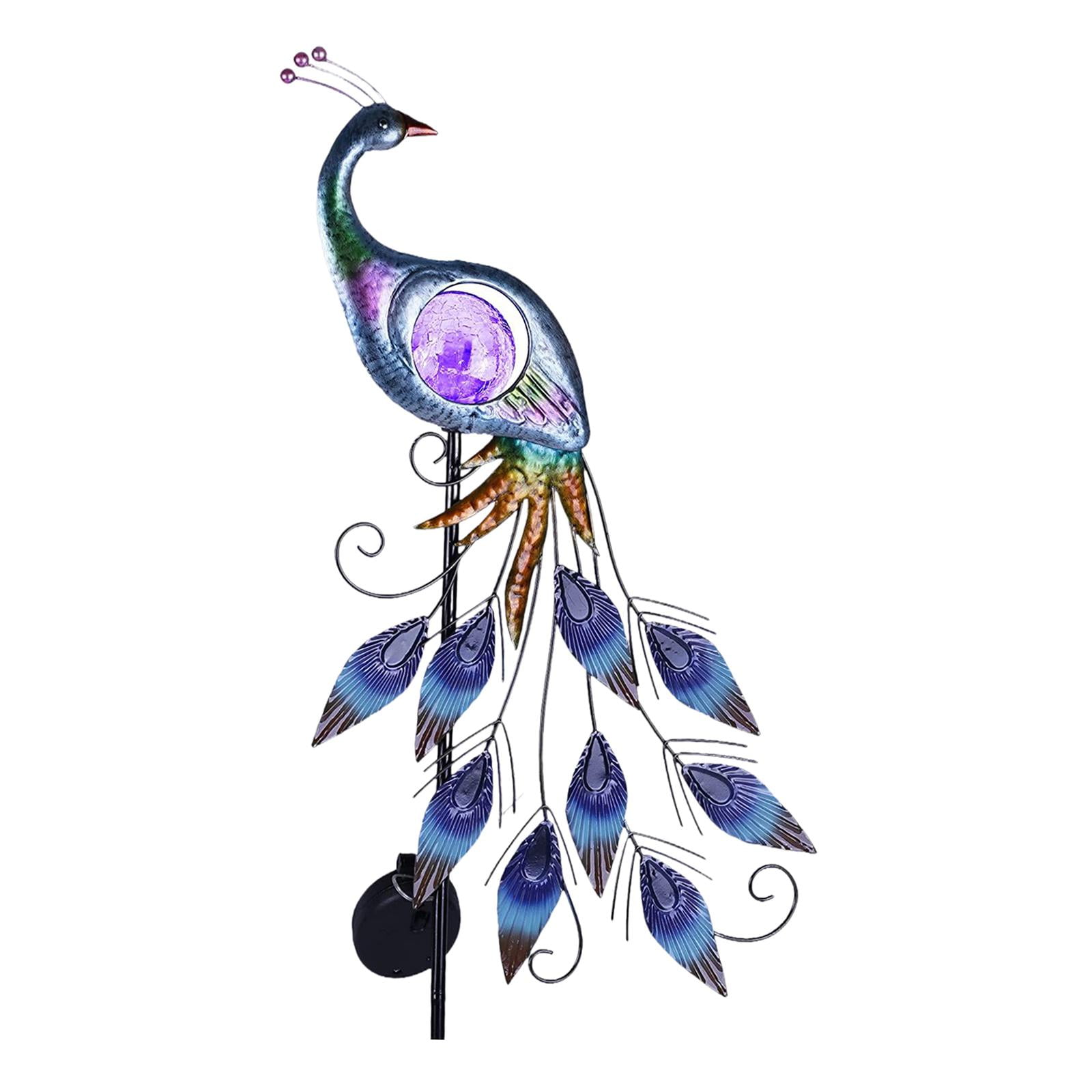 Magideal - Lámpara De Paisaje Con Estatua De Jardín Con Luces Solares, Artesanía Decorativa, Figura De Animal Con Luz Solar De Para Jardín, Césped Y