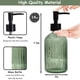 thumbnail image 2 of Set Dispensador De Jabón Vidrio Verde 400 Ml Recargable Con Bomba Negra, 2 of 6