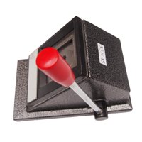 Magideal - Cortador De Fotos Manual, Perforador De Corte De Tarjetas De Crédito, 1,38X1,77 Pulgadas, Fabricante De Botones De Insignia De Ángulo Recto Para Hacer