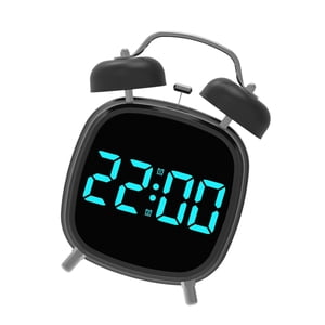 Bothyi - Reloj Despertador Electrónico Led Con Doble Campana Para Decoración Del Hogar, Ideal Para Oficinas, Dormitorios E Interiores, Color Azul