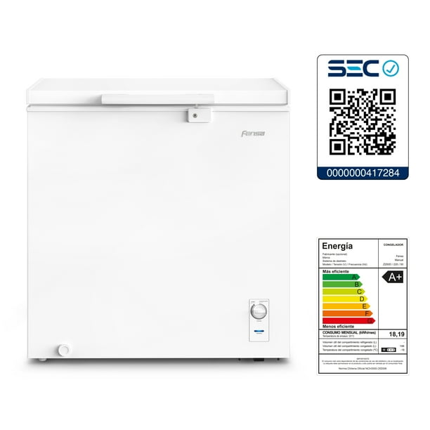 Congelador Freezer Fensa Horizontal 198L Frío Directo Z200D | Lider