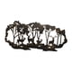 thumbnail image 4 of Decoración De Arte De Pared De Metal Ciervos En El Bosque Medida 15.7x7 Pulgadas Color Negro, 4 of 5