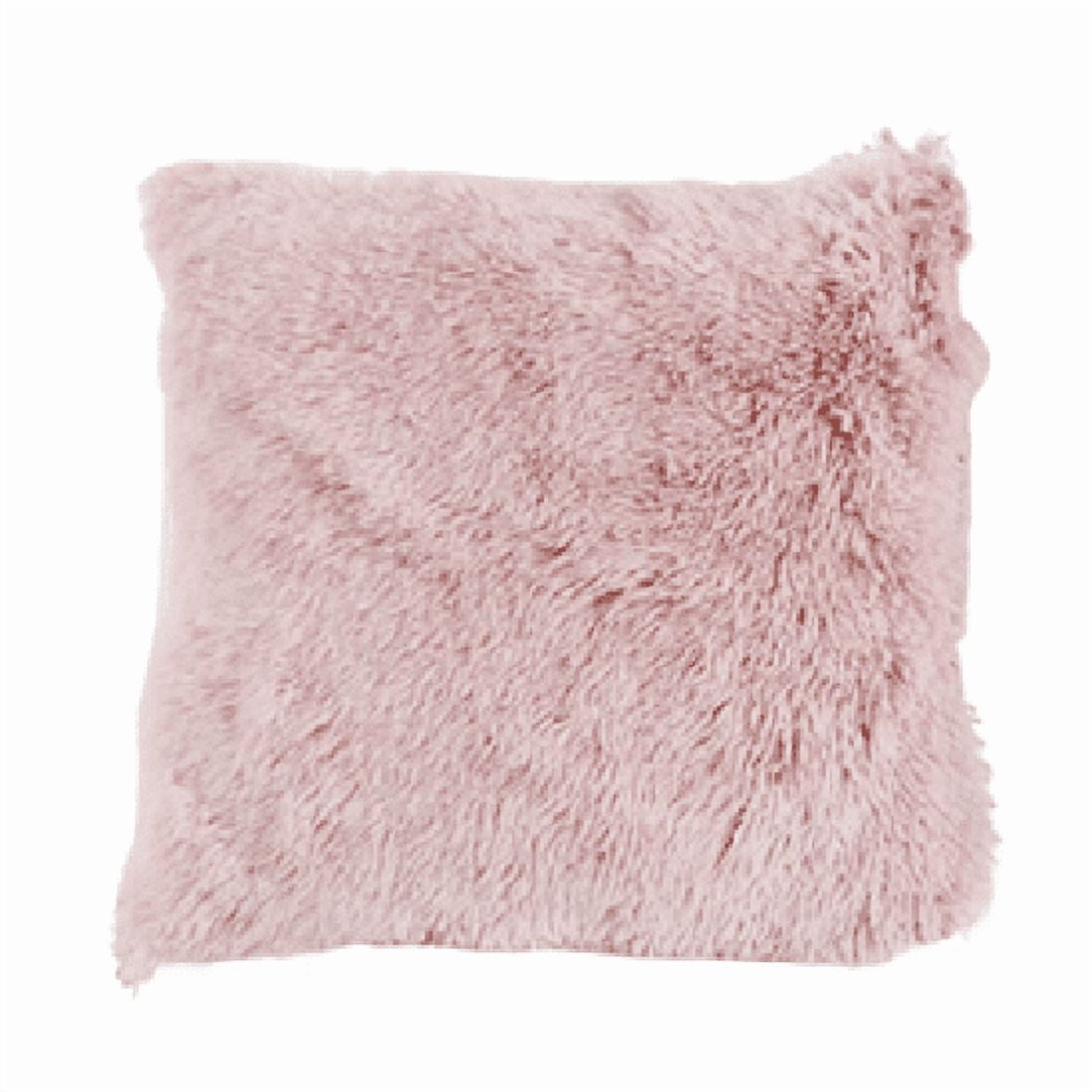 Genérico - Fundas De Cojín Peluditas 45x45 Cm Color Rosa
