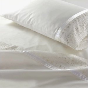 Riqui - Sábanas King Broderie Crudo