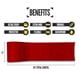 thumbnail image 2 of Cinta De Césped Trf Football Extra Ancha Para Kinesiología Color Rojo, 2 of 2