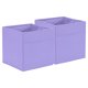 thumbnail image 1 of Uxcell 2 piezas de cubos de almacenamiento de tela, cubo de almacenamiento de 11 pulgadas, organizadores de cubos plegables para estantería, armario, guardería, hogar, dormitorio (púrpura), 1 of 7