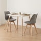 thumbnail image 1 of Comedor Mesa Aroa Blanca 80x80 cm + 2 Sillas Tulip Gris, 1 of 3