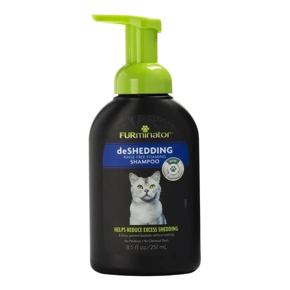 FURminator de Shedding RINSE FREE FOAMING SHAMPOO FOR CAT, 251 ML