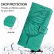 thumbnail image 3 of Funda Cartera Mariposa Para Samsung Galaxy Xcover7 Pro Con Soporte Y Ranuras Para Tarjetas Verde, 3 of 5