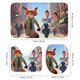 thumbnail image 3 of Zootopia-theme 4-Piece Shower Curtain Set with Rugs, Waterproof Bathroom Decor Set Includes Bath Mat, U-Shaped Rug, Toilet Lid Cover and Curtain with Hooks, 3 of 6