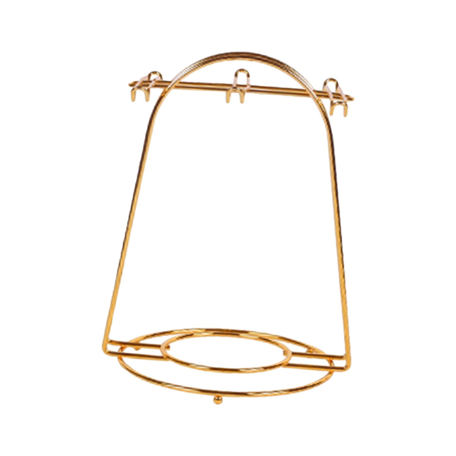 Magideal - Estante Para Tazas De Café, Estante Para Secar Tazas, Soporte Para Esquina De Café, Secador De Árboles, Soporte Para Tazas, Estante Para Tazas De Té Capacidad Para 6 Tazas Doradas.