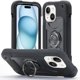 thumbnail image 1 of Funda for Apple iPhone 14 de 6.1 Pulgadas con Soporte de Doble Anillo, Soporte Giratorio de 360°, PC+silicona, Cubierta de Teléfono a Prueba de Golpes de Grado Militar de Alta Resistencia, Negro,, 1 of 6