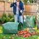 thumbnail image 4 of 2pcs, 53 Gallon Garden Garbage Bag Garden Gloves, Wear-resistant Non-slip Outdoor Latex Garden Planting Weeding Protective Gloves, Yard Dustpan Type Garden Bags, For Collecting Leaves Reusable Heavy D, 4 of 4