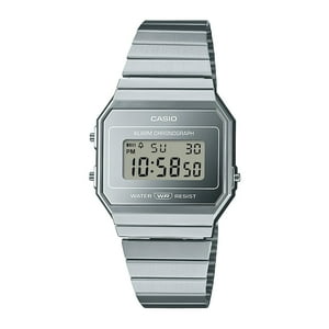 Reloj Unisex Casio A700Wev-7Adf Plateado 37,4×35,5×6Mm