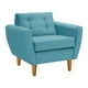 thumbnail image 2 of Sofa Bote 1c Felpa 04 Turquesa, 2 of 6