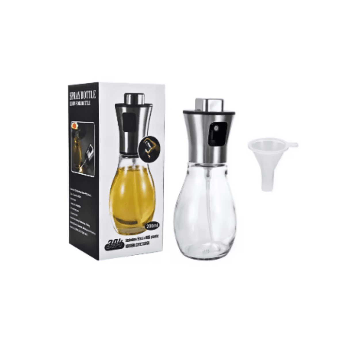 Genérico - Spray Rociador Pulverizador De Aceite Acero Inoxidable 200ml