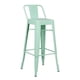thumbnail image 1 of Taburete Tolix Alto Acero Con Respaldo - Menta, 1 of 5
