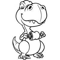 Rienda Libre Graphics - Decomural Baby T-Rex Dinosaur Ws-33649